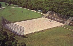 Big Ear radio telescope -aerial photo