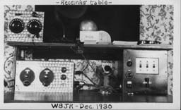 Receiving Table - Dec. 1930